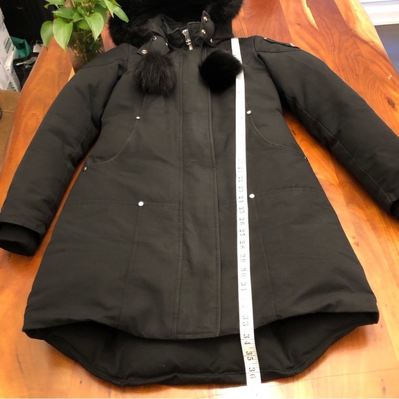Moose Knuckles Original Stirling Parka Black Down Winter Coat Outerwear Jacket. - Picture 13 of 16